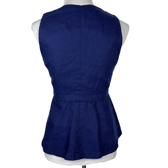 Trademark Blue Wrap Tank Top - Picture 4 of 9